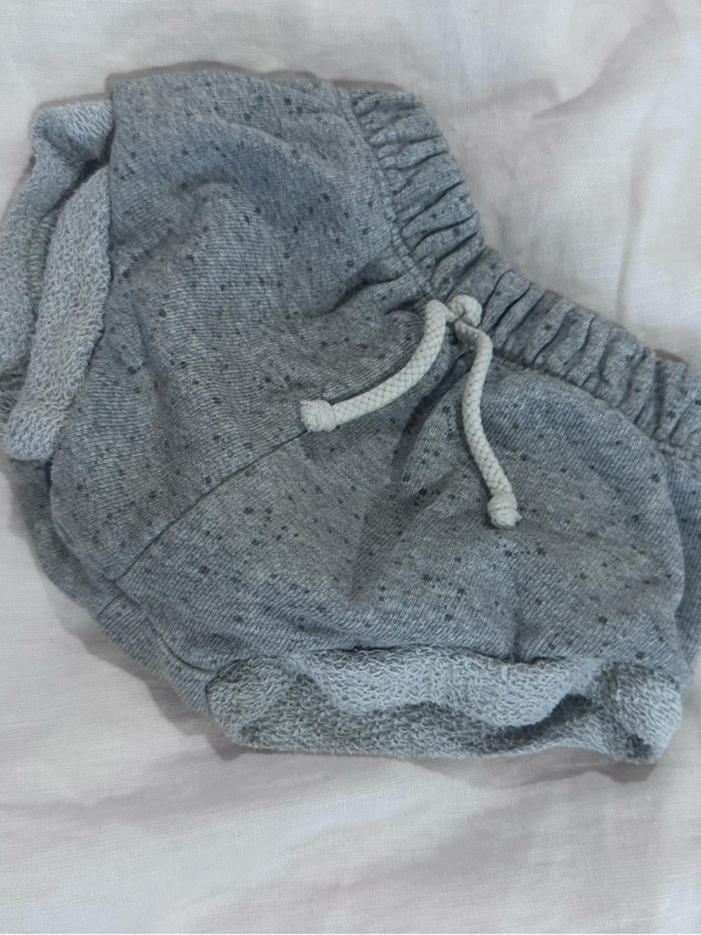 Kids Heather Grey Drawstring Shorts